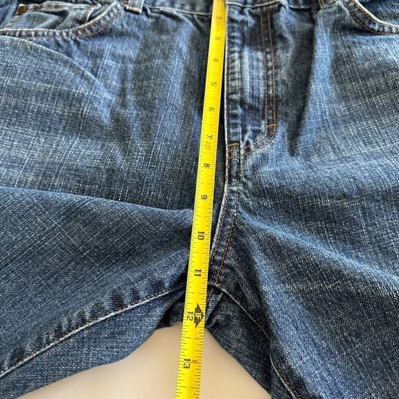 Chaps Jeans Mens 38X30 Mid Rise Straight Fit Medium Wash All Cotton Blue Denim - Picture 6 of 10